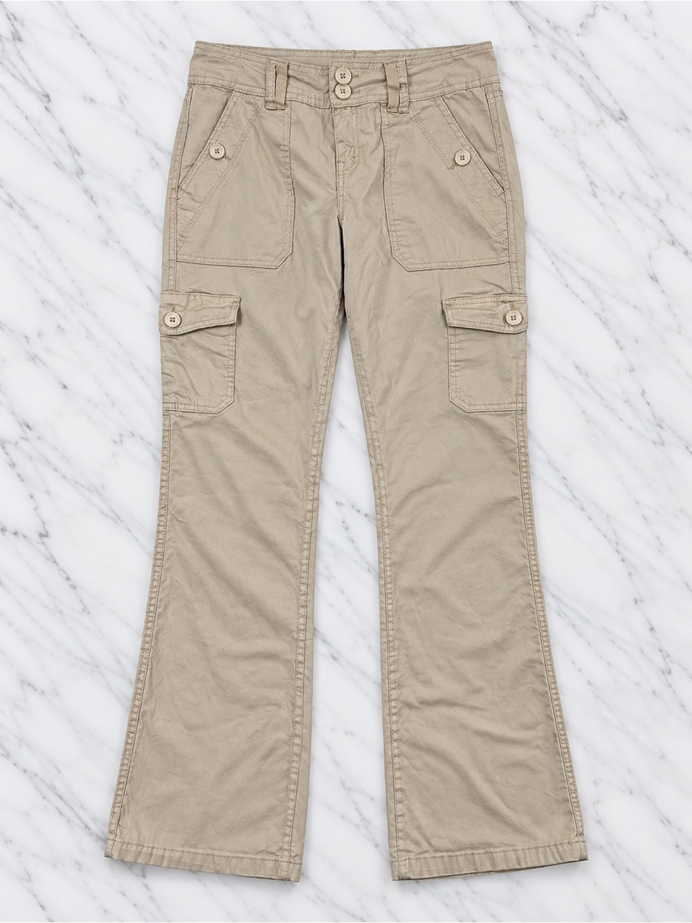 Wallflower Beige Cargo Flare Chinos Size 9